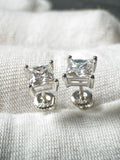 Moissanite Silver Cubic 5x5mm