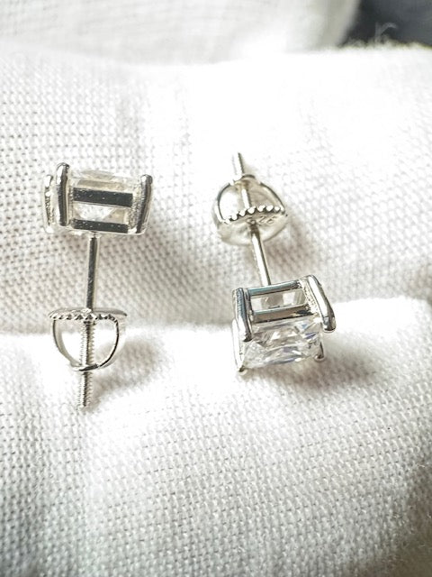 Moissanite Silver Cubic 5x5mm