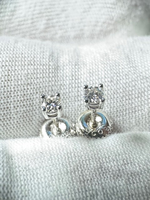 Moissanite Round Silver 3mm