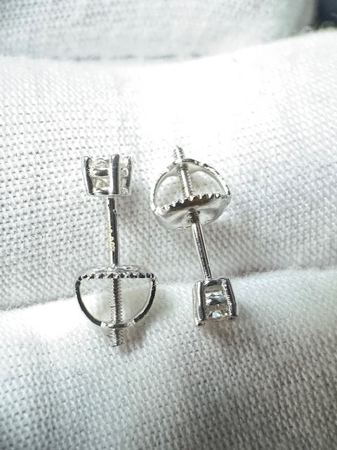 Moissanite Round Silver 3mm