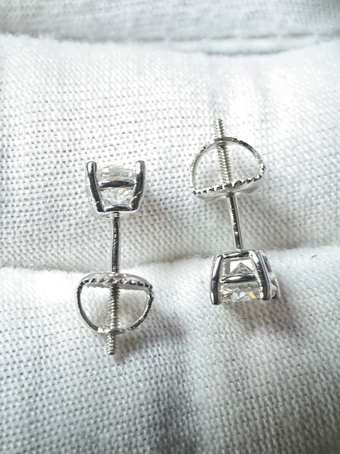 Moissanite Round Silver 5mm