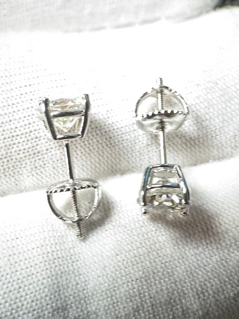 Moissanite Round Silver 6mm
