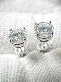 Moissanite Round Silver 7mm