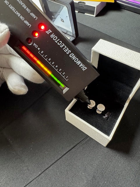 Moissanite Silver Stud