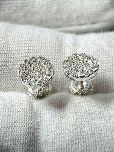 Moissanite Silver Stud