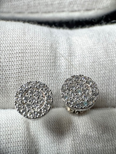 Moissanite Silver Stud