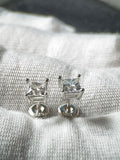 Moissanite Silver Cubic 4x4mm