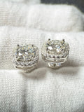 Moissanite Silver Stud